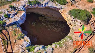 Algar de Benagil - Secret Cave with Beach inside - O segredo escondido do Algarve - 4K Ultra HD