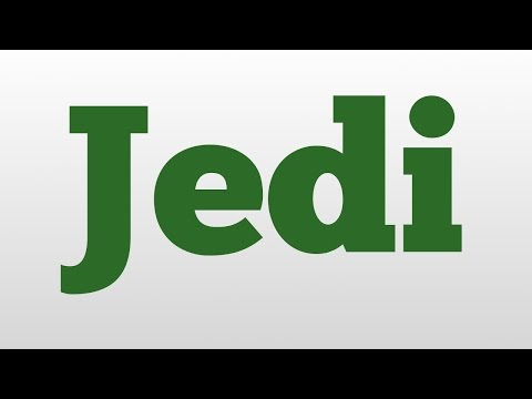 Jedi meaning and pronunciation