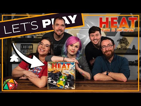 Let's Play HEAT: Pedal to the Metal | PTG Ep 28 W/ @BoardGameCo @ProfessorMeg & @DevonTalksTabletop