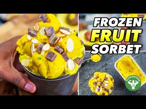 Easy 4 Ingredient Frozen Fruit Sorbet Recipe