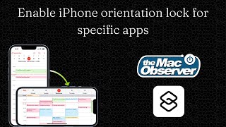 Enable iPhone orientation lock for specific apps