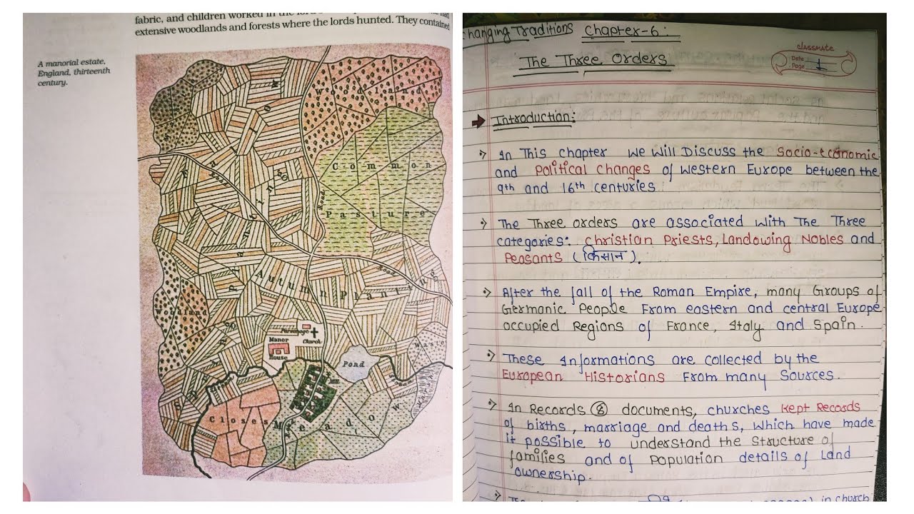 CBSE Class 11th History ch. 6( part-1) The Three Order