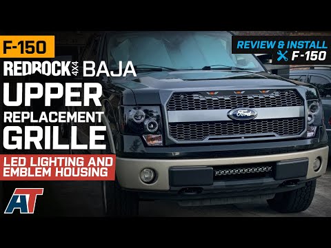 2009-2014 F150 RedRock 4x4 Baja Upper Replacement Grille w/ Emblem Housing Review & Install