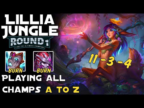 LILLIA vs FIDDLESTICKS JUNGLE! BURN BUILD! - Season 12 - League of Legends