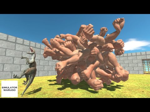 100 Hands Giant vs ALL UNITS Animal Revolt Battle Simulator