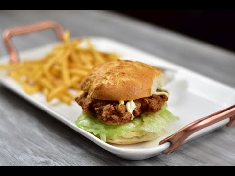 How To Make Gluten Free Popeye's/Zinger-style Chicken Burgers | Aani's Gluten Free Kitchen