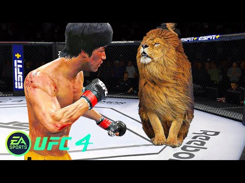 UFC4 Bruce Lee vs Master Lion King EA Sports UFC 4 PS5