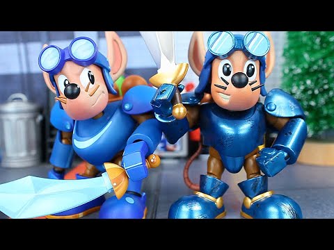 Premium DNA Rocket Knight Adventures Sparkster Figure Review!