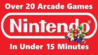 Over 20 Nintendo Arcade Games In Under 15 Minutes