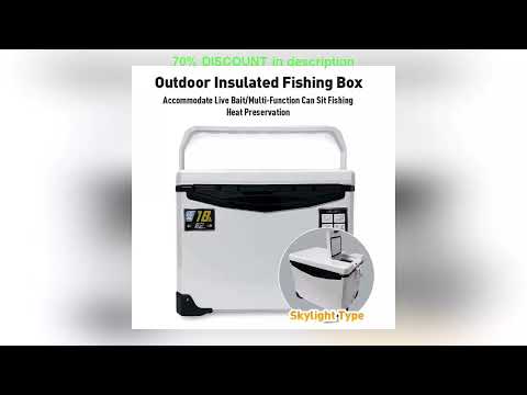 A must-have product! 10L 18L 22L 32L 48L Fishing Cooler Box Tackle Box Outdoor Tank Case Gear Tool