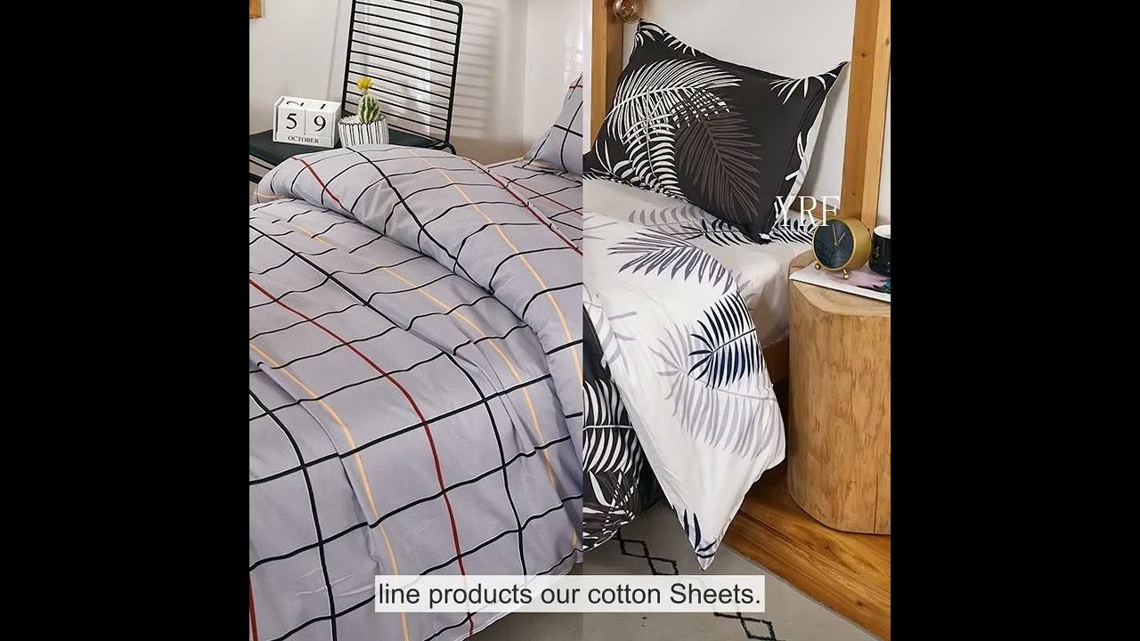 YRF-Ensembles personnalisés, Housse de couette, Drap de lit, Ensemble de literie pour hôtel de luxe