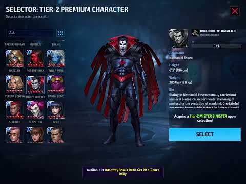 PREMIUM TIER-2 SELECTOR FROM 7th YEAR ANNIVERSARY!!!! EVERY CHARACTER!!! ELECTRO AND MORE…..