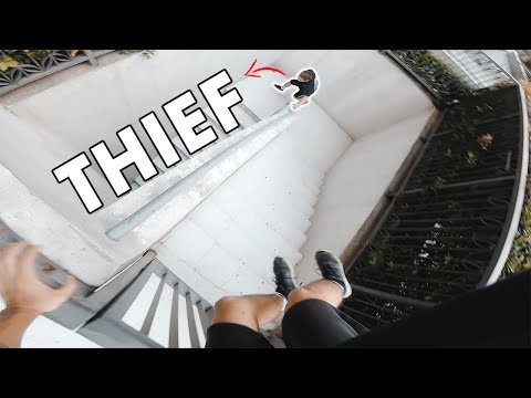 CRAZY THIEF vs PRO PARKOUR (Epic Parkour POV Chase) | Highnoy 4K