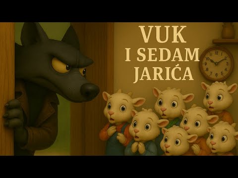 🐺✨ Vuk i Sedam Jarića 🐐💛 Najlepše bajke za decu | Priča o mudrosti i ljubavi 🌟📖