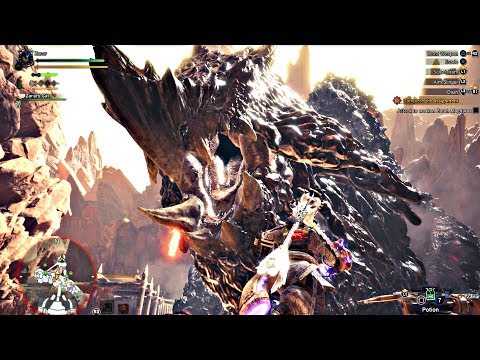 Monster Hunter World - Zorah Magdaros & Nergigante Boss Fight [PS4 Pro]