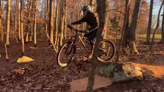 Copperhead Road technical descent, Gneiss Drop rock roll, Chestnut Knob rock drop.