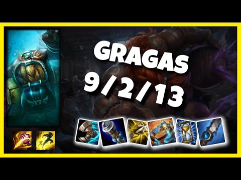 NA Challenger Gragas JUNGLE (9/2/13) vs FIDDLESTICKS Gameplay Replay - Patch 10.19