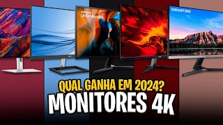 Top 5 Melhores MONITORES 4K de 2024! Modelos Mais Elogiados ✅
