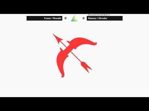 The Climb Doubles Winners Quarter Finals - Stroder/Abaasy (Red) vs Ronald/Coeur (Blue)