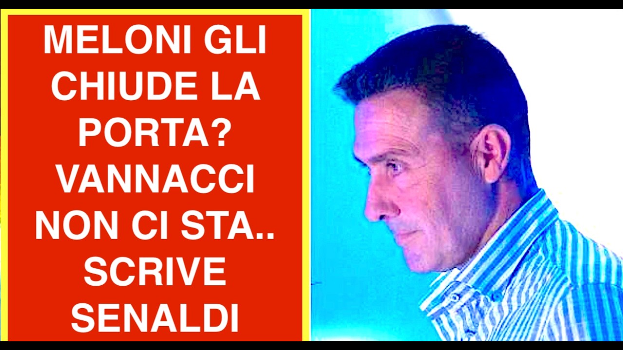 MELONI GLI CHIUDE LA PORTA? VANNACCI NON CI STA.. SCRIVE SENALDI