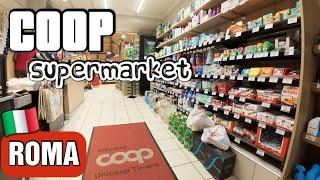 COOP Supermarket 🛒 🇮🇹 Mini-Market Tour | Grocery Shopping in Rome, Ita