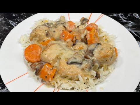 LA BLANQUETTE DE POULET 👩🏻‍🍳 Plus légère, plus rapide et super gouteuse 😍