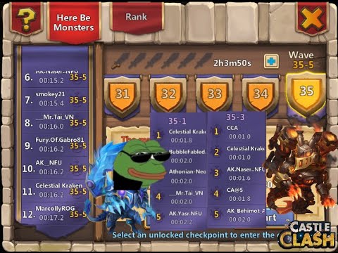 Castle Clash | My HBM 35 Set up