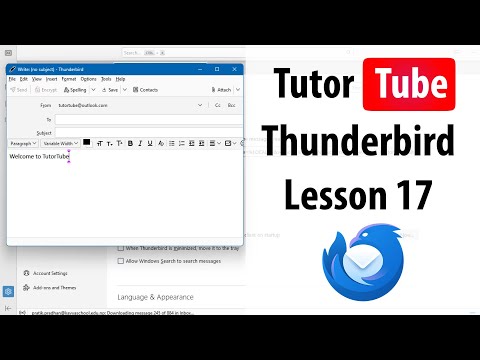 Thunderbird Lesson 1 Setting Up Thunderbird