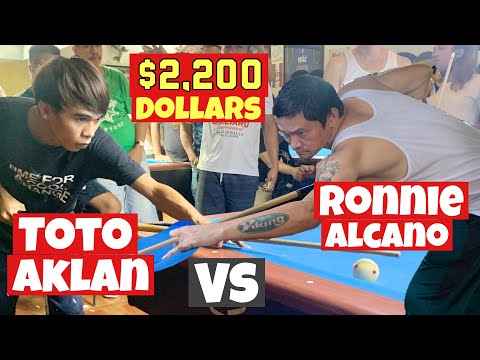 Money Game P110,000 Pesos or $2,200 Dollars | 2 Time World Pool Champion Ronnie Alcano Vs Toto Aklan