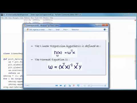 Linear Regression W Python Normal Equation Prototype Project 01