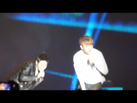 [FANCAM] 120303 Thanks To (Junseob) - Beast Beautiful Show in Singapore