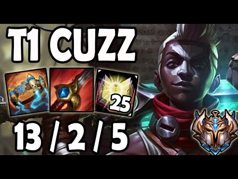 T1 Cuzz EKKO vs LEE SIN Jungle - Lol Korea Ranked