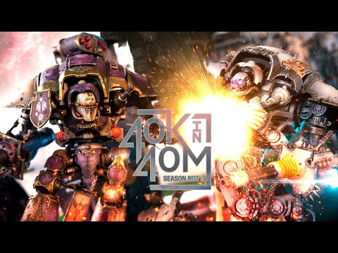 Imperial Knights vs Chaos Knights Warhammer 40K in 40 minutes Knight Joust