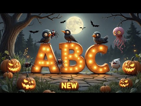 Halloween ABC Song 🎃 Creepy Animals - Spooky Alphabet for Kids (Improved + Extended Version )