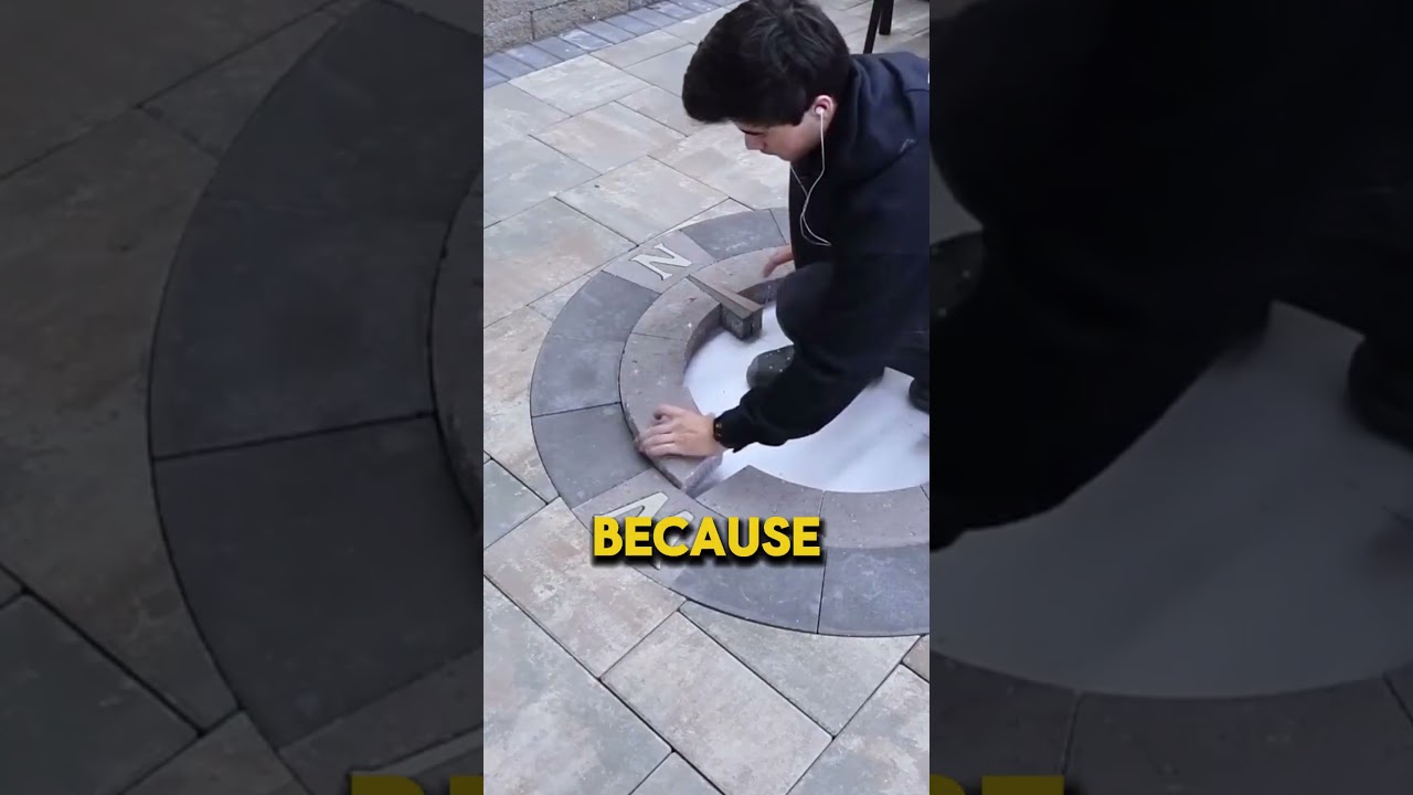 그는 보도 타일만을 사용하여 놀라운 디자인을 만듭니다.