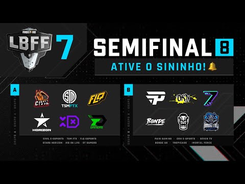 LBFF 7 Série B - Semifinal 8 - Grupos A e B | Free Fire