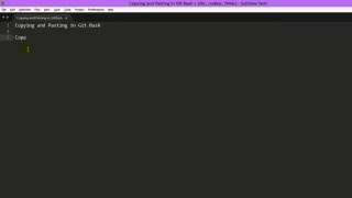How to Copy and paste in Git Bash