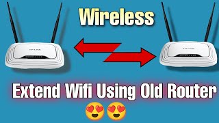 Extend Wifi Range Using Another Router Wirelessly Using Mobile | Connect Two Routers Wireless Method