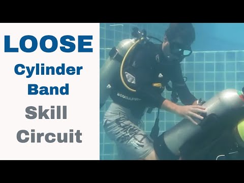 PADI loose cylinder band skill - Divemaster & PADI IDC Skills Circuit