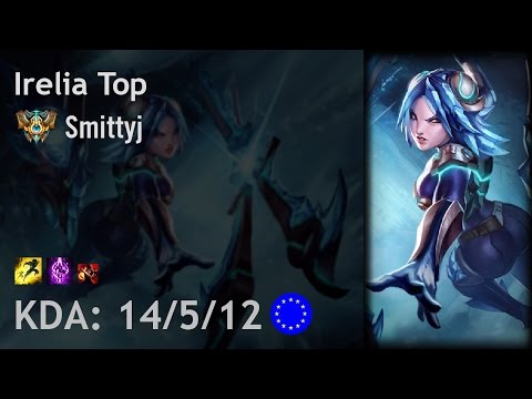Irelia Top vs Quinn - Smittyj - EUW Challenger Patch 6.24