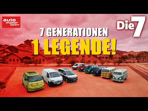 Die 7 Generationen des VW Bus | Vom T1 bis zum T7 – 70 Jahre Bulli-Geschichte!