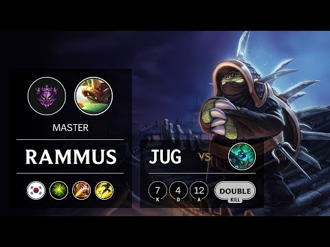 Rammus Jungle vs Hecarim - KR Master Patch 9.8