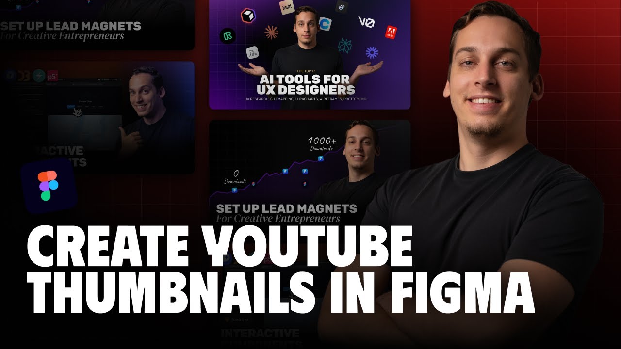 How I Create YouTube Thumbnails in Minutes with Figma!
