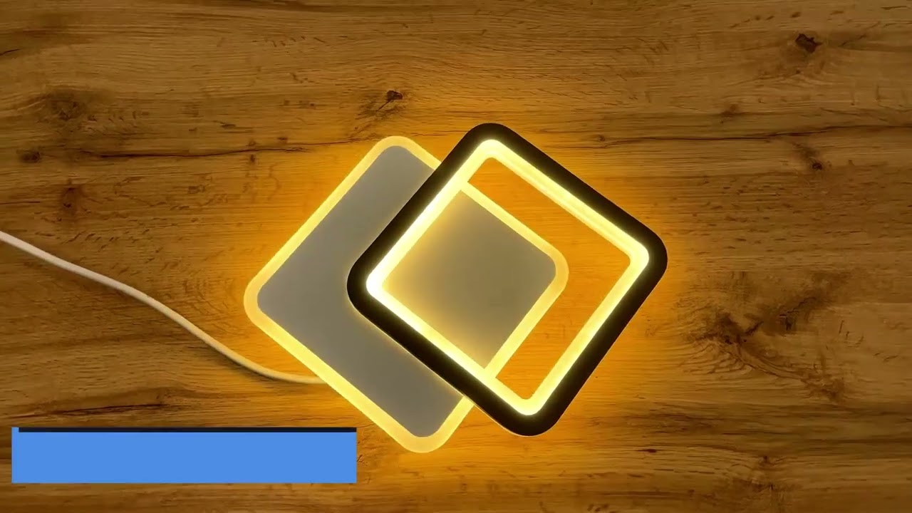 Настенно-потолочный светодиодный светильник-бра VIVA 2S 28 Вт 250×200×40 мм Черно-белый Esllse