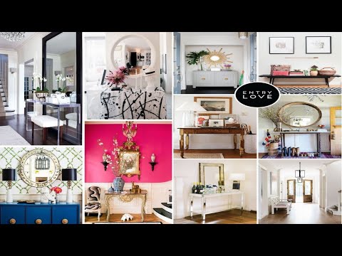 Entryway Foyer Decorating Ideas | Modern Hallway Entrance Home Interior Design | wall Decor ideas