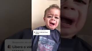 The crying baby laughed at funny filter😂😁