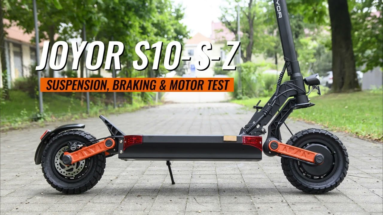 Joyor S10-S-Z Electric Scooter Malaysia Suspension, Braking & Motor Power Test