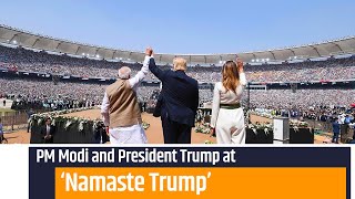 PM Modi and President Trump attends Namaste Trump event in Ahmedabad, Gujarat | PMO video