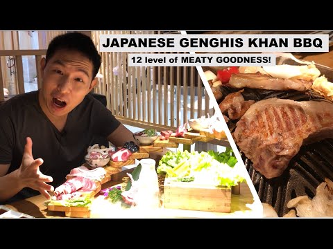 INCREDIBLE Japanese GENGHIS KHAN BBQ FEAST in Shanghai, China (13 Types of MEAT!!!)