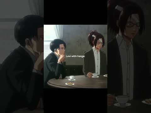 Levi is too cute when he is with Hange #shorts #attackontitan